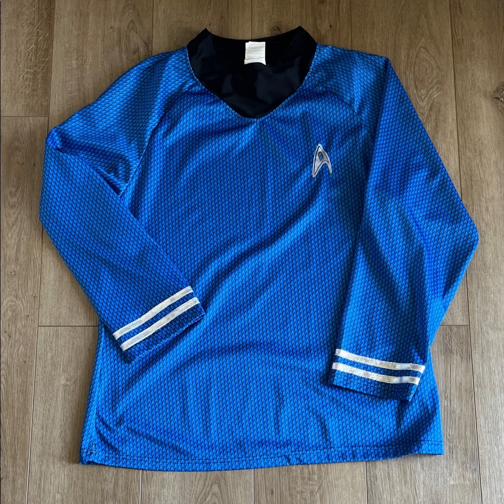 Star Trek Rubies Sz XL Blue
Halloween Costume Shirt Mens
Spock L/S